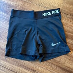 Nike Pro Women's Athletic Black Shorts